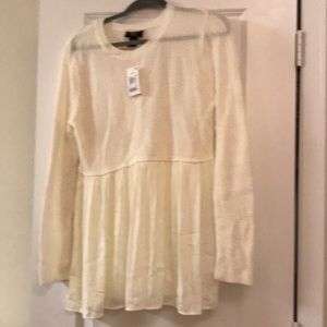 Brand new cream sweater top